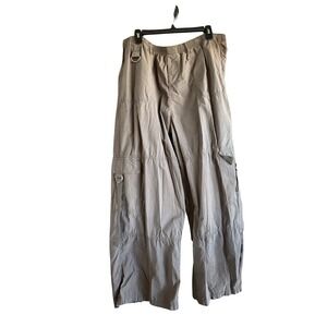 NWT Wild Fable Mid-Rise Baggy Cargo Pants Womens XXL Wide-Leg Stretch Waist J100